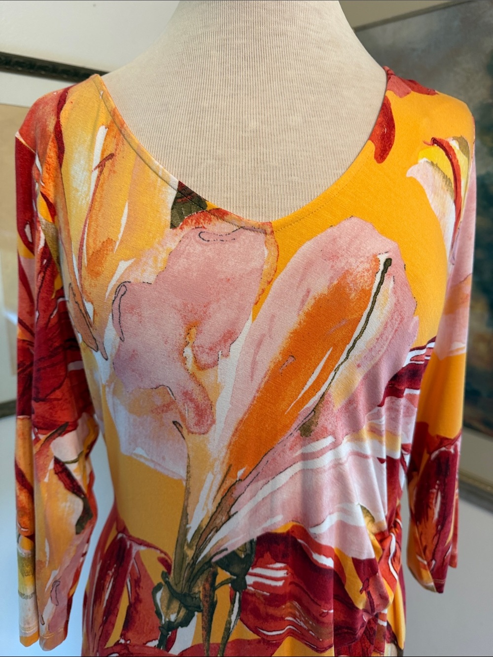 NWT Soft Surroundings Elia Maxi Dress in Apricot Coral Size XLP - Picture 6 of 11